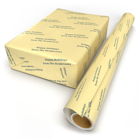 Butter Personalized Gift Wrap